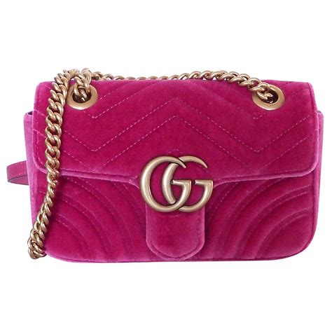 gucci pink marmont bag|gucci pink velvet bag.